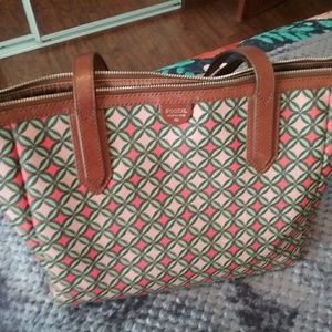 Fossil Leather Tote